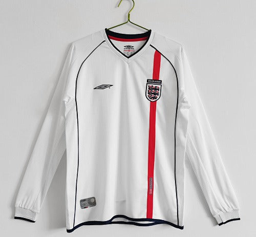 Mangas longas: England Retro 2002 Home