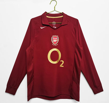 Mangas compridas: Arsenal Retro 2005/06 Home