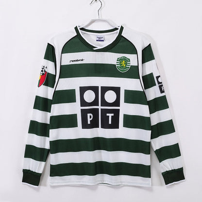 Mangas compridas: Lisbon Retro 2001/03 Home