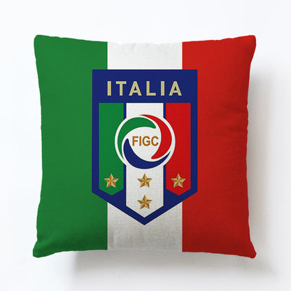 World European Football Cup Flag Club Decoration Living Room Sofa Cushion Linen Pillow Cover Sales