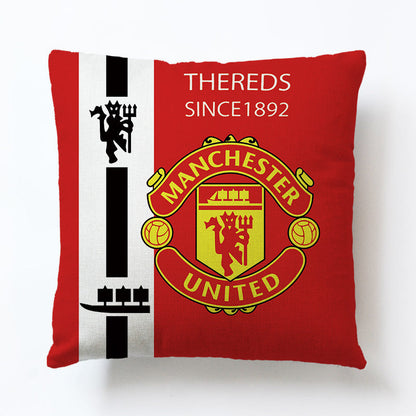 World European Football Cup Flag Club Decoration Living Room Sofa Cushion Linen Pillow Cover Sales
