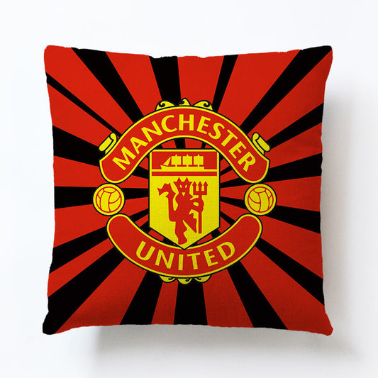 World European Football Cup Flag Club Decoration Living Room Sofa Cushion Linen Pillow Cover Sales