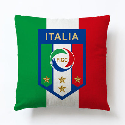 World European Football Cup Flag Club Decoration Living Room Sofa Cushion Linen Pillow Cover Sales