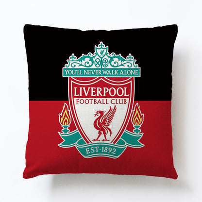 World European Football Cup Flag Club Decoration Living Room Sofa Cushion Linen Pillow Cover Sales