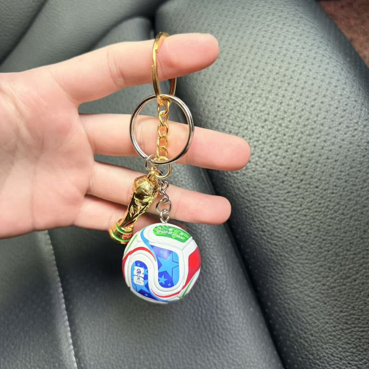 2026 World Cup Soccer Keychain - USA, Canada and Mexico