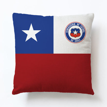 World European Football Cup Flag Club Decoration Living Room Sofa Cushion Linen Pillow Cover Sales