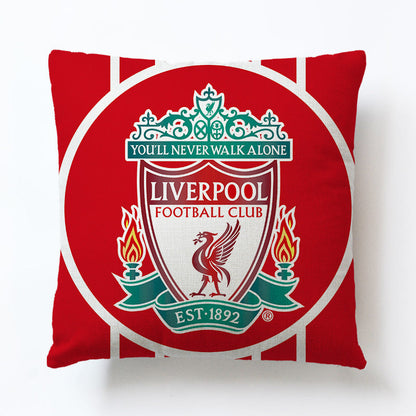 World European Football Cup Flag Club Decoration Living Room Sofa Cushion Linen Pillow Cover Sales