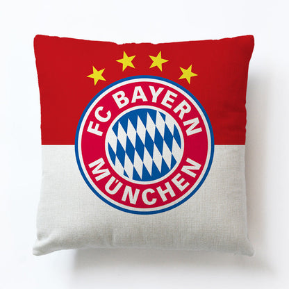 World European Football Cup Flag Club Decoration Living Room Sofa Cushion Linen Pillow Cover Sales