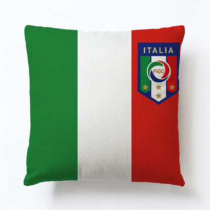 World European Football Cup Flag Club Decoration Living Room Sofa Cushion Linen Pillow Cover Sales