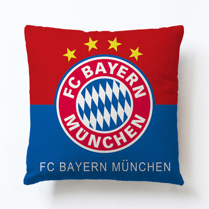 World European Football Cup Flag Club Decoration Living Room Sofa Cushion Linen Pillow Cover Sales