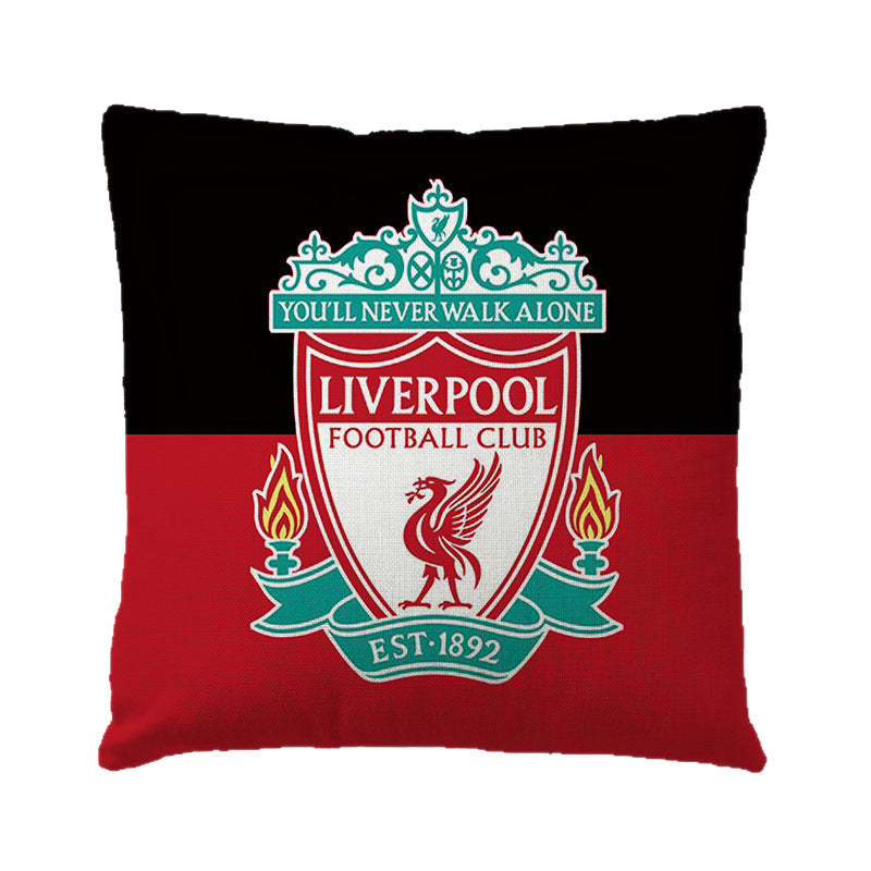 World European Football Cup Flag Club Decoration Living Room Sofa Cushion Linen Pillow Cover Sales