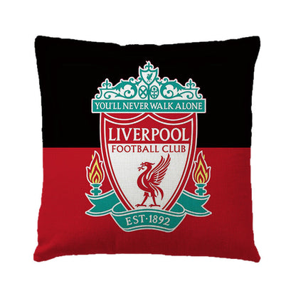 World European Football Cup Flag Club Decoration Living Room Sofa Cushion Linen Pillow Cover Sales
