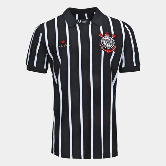 Training Shirt Polo Corinthians Retro Japan Men's - Fan Version
