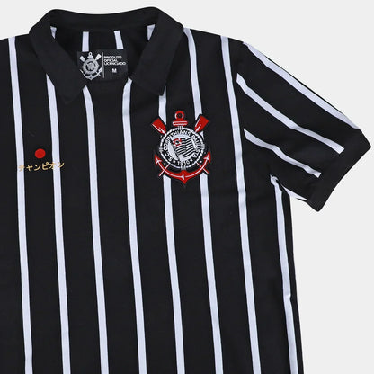 Training Shirt Polo Corinthians Retro Japan Men's - Fan Version