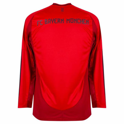 Bayern München Home Long Sleeve Fan Jersey 2024/25 Patches UCL UEFA Foundation (Official Printing)