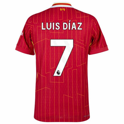 Liverpool Home 2024/25 Patches UCL UEFA Foundation (Official Printing)