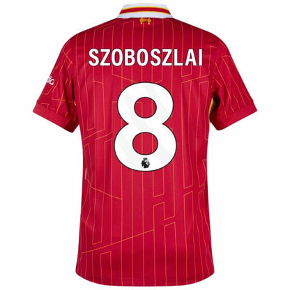 Liverpool Home 2024/25 Patches UCL UEFA Foundation (Official Printing)