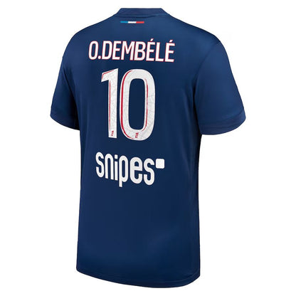 Paris Saint-Germain Fan Jersey Home 2024/25 Patches UCL UEFA Foundation (Official Printing)