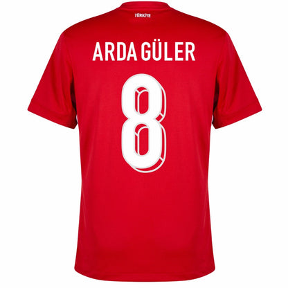 Turkey Arda Güler 8 Away Fan Jersey 2025/26