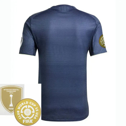 Real Madrid Away Fan Jersey 2025/26 - Patch 2025 Club World Cup + FIFA Intercontinental Champions