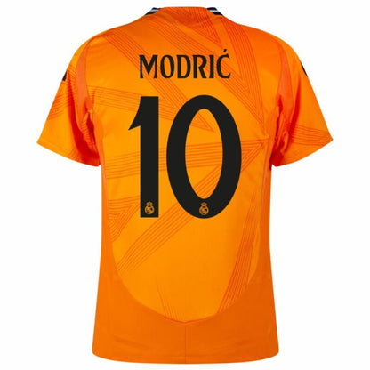 Real Madrid Modric 10 Away Fan Jersey 2024/25 Patches UCL UEFA Foundation (Official Printing)