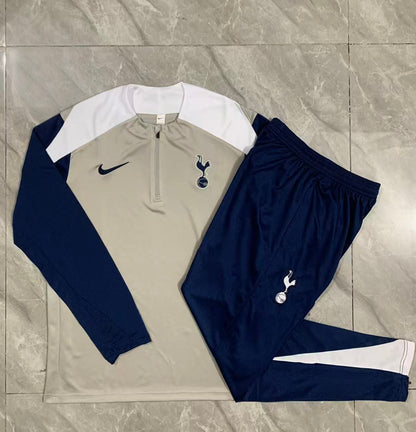 Training Kit Tottenham - Set Long Sleeve Light Gray