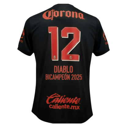 Toluca Third Negro 2025/26 - Diablo Bicampeones