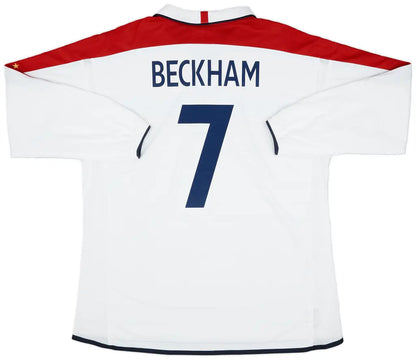 England Home Shirt Beckham #7 2003-05