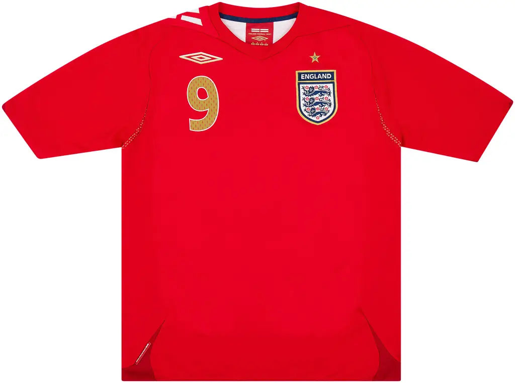 2006-08 England Away Shirt Rooney #9
