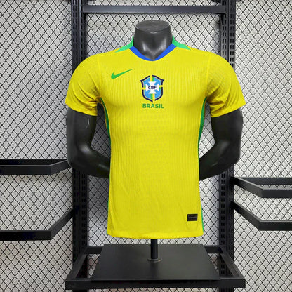 Brazil 2025/26 Home Jersey Player Version - Brazil - Slim Fit