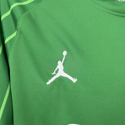 Paris Saint-Germain 2025/26 Green goalkeeper Long Sleeve Jersey