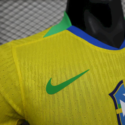 Brazil 2025/26 Home Jersey Player Version - Brazil - Slim Fit