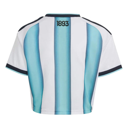 2026 Argentina Women's Stadium Home Cropped Soccer Jersey - World Cup 2026