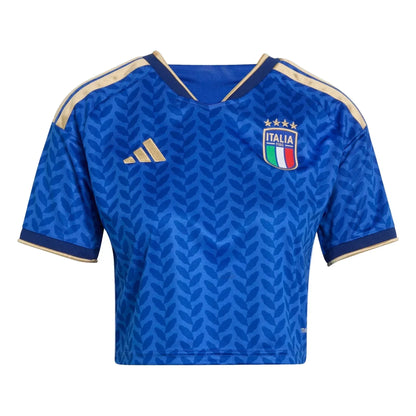 2026 Italy Women's Stadium Home Cropped Soccer Jersey - World Cup 2026