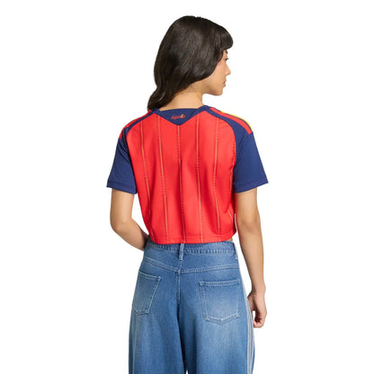 2026 Spain Women's Stadium Home Cropped Soccer Jersey - World Cup 2026