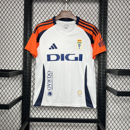 Jersey Real Oviedo White Away Away 24/25 Men's