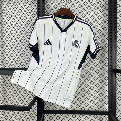 Real Madrid Home Jersey 2025/26 - Version Baseball US Pack [Slim Fit]