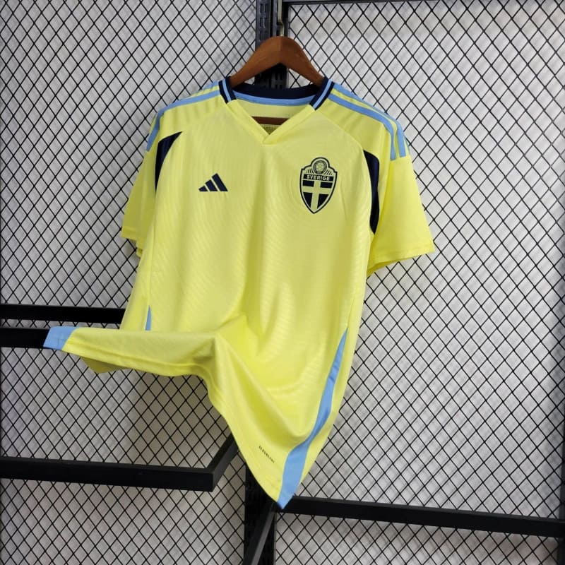 Jersey Suécia Home 24/25 s/n° Fan Version Adidas Men's - Amarelo