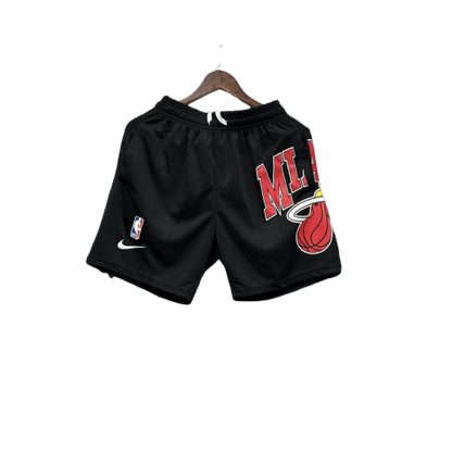 Shorts NBA Miami Heat 23/24 Casual - - Red - White - Black