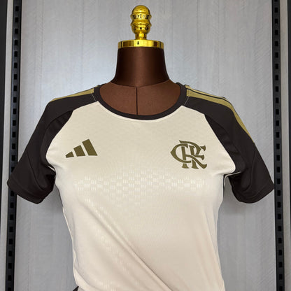 Jersey Flamengo Training 2026 Women's Beige - Fan Version