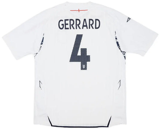2007-09 England Home Shirt Gerrard #4