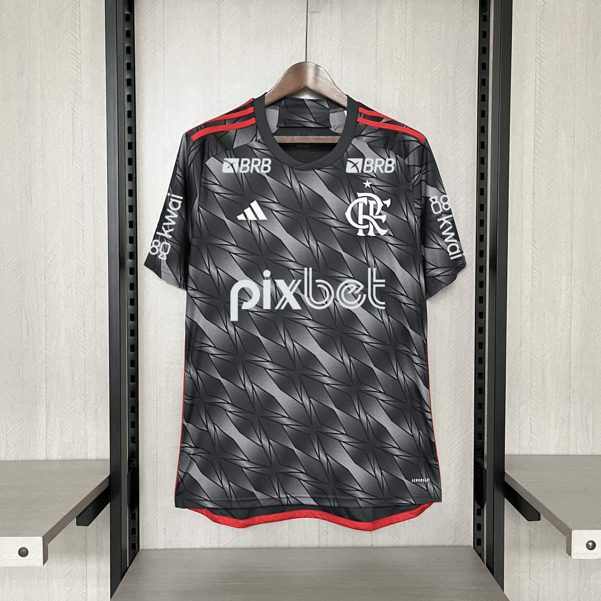 Jersey Adidas Flamengo III 2024 Com Patrocínio