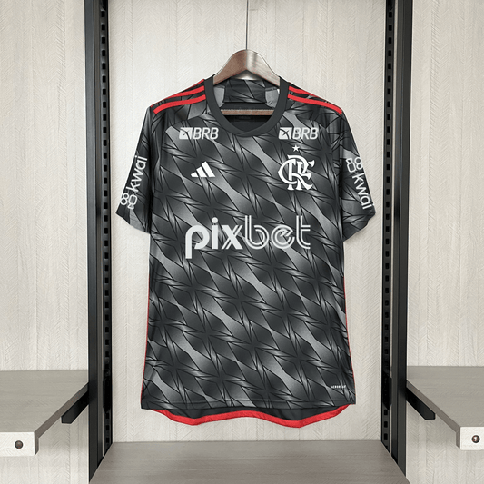 Jersey Adidas Flamengo III 2024 Com Patrocínio