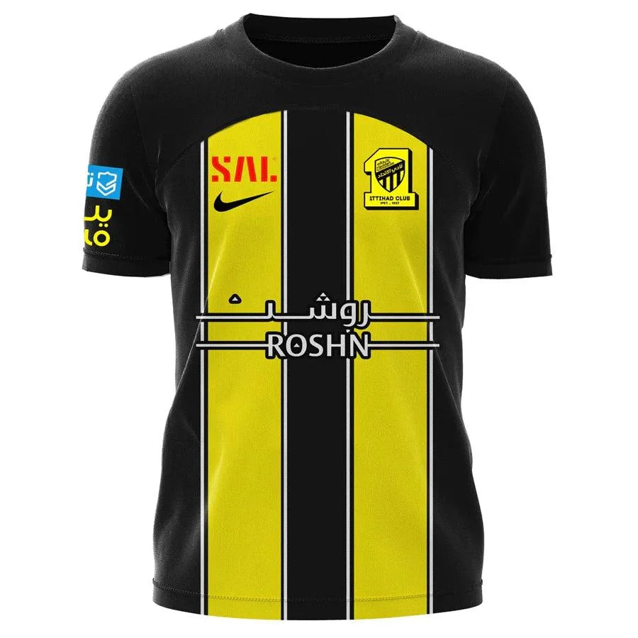 Jersey Al-Ittihad Home 23/24 Nike - Black e Yellow