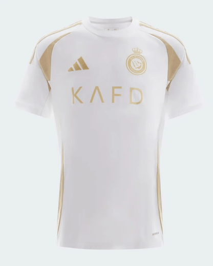 Al-Nassr III 24/25 Fan Version Men's - White and Gold Jersey