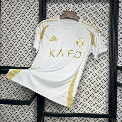 Al-Nassr III 24/25 Fan Version Men's - White and Gold Jersey