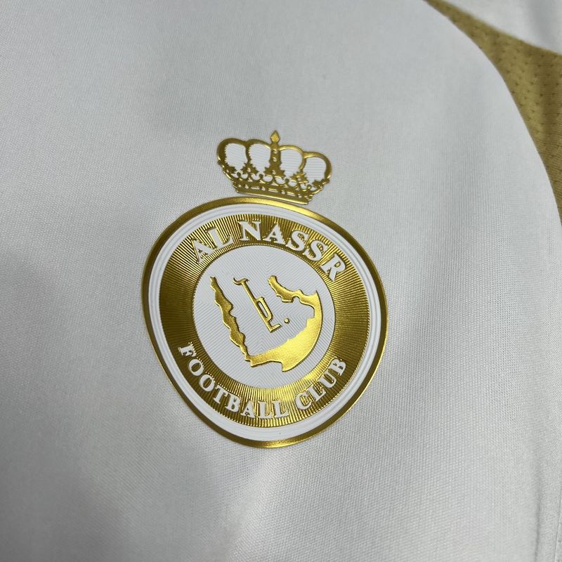Al-Nassr III 24/25 Fan Version Men's - White and Gold Jersey