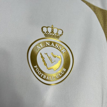 Al-Nassr III 24/25 Fan Version Men's - White and Gold Jersey