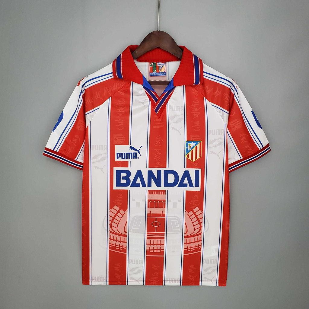 Jersey Atlético de Madrid Retrô 1996/1997 White e Red - Puma