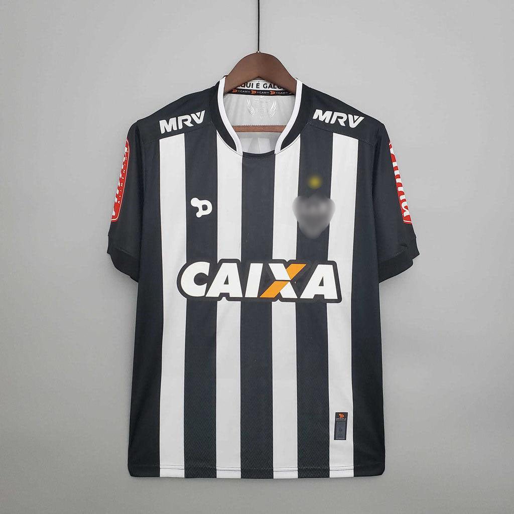 Jersey Atlético MG Retrô 20162017 Preta and Branca - Dry World